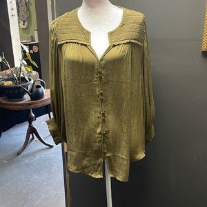 Anthropologie micro snakeskin dress top